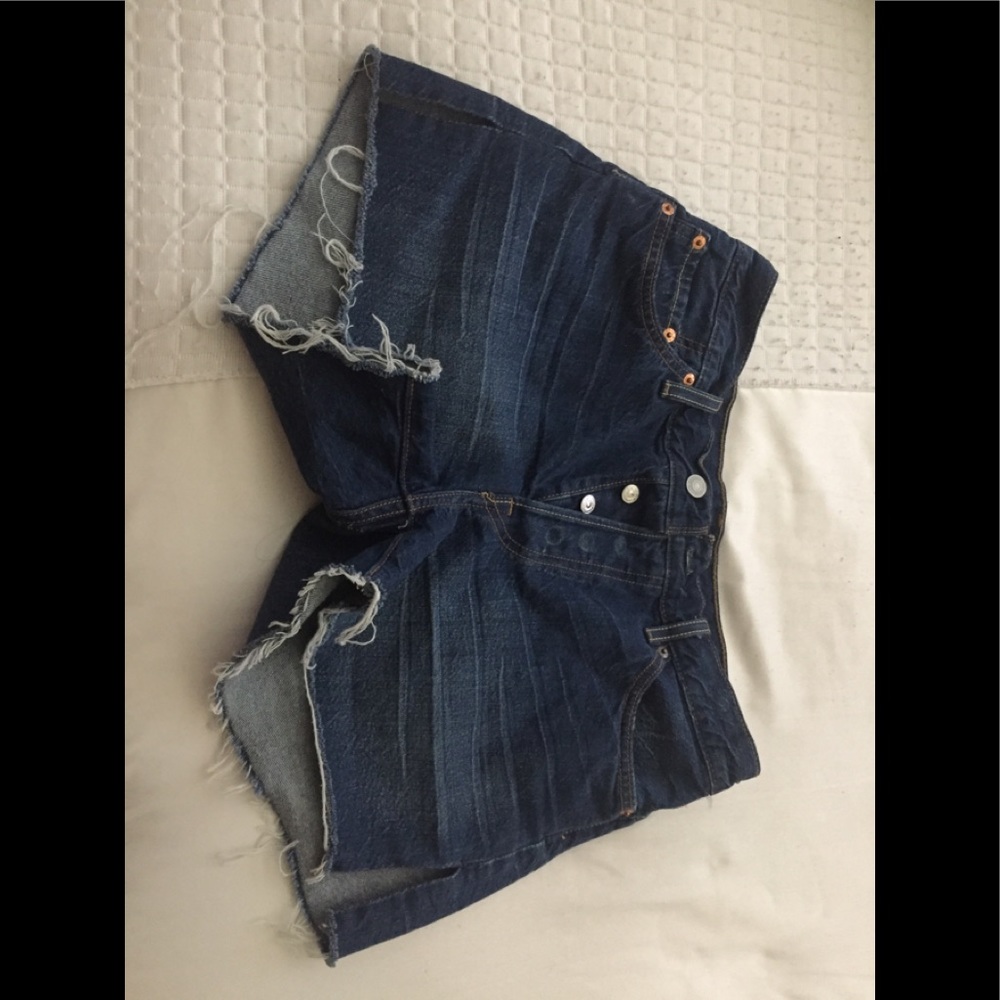 Levi's 501 Denim Jean Cut off Shorts NWT 28